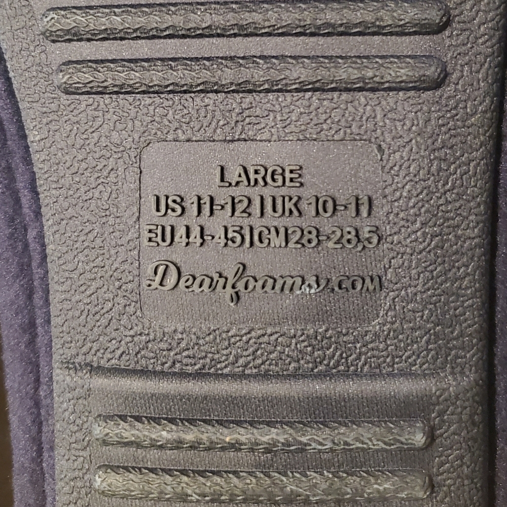 Dearfoams Cozy Comfort Men's Novelty Scuff Slippers (L / 11-12) - Picture 6 of 10